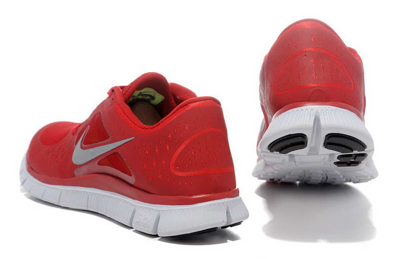 Nike Free run Womens Shoes 5.0 breathable Red Gray (5)